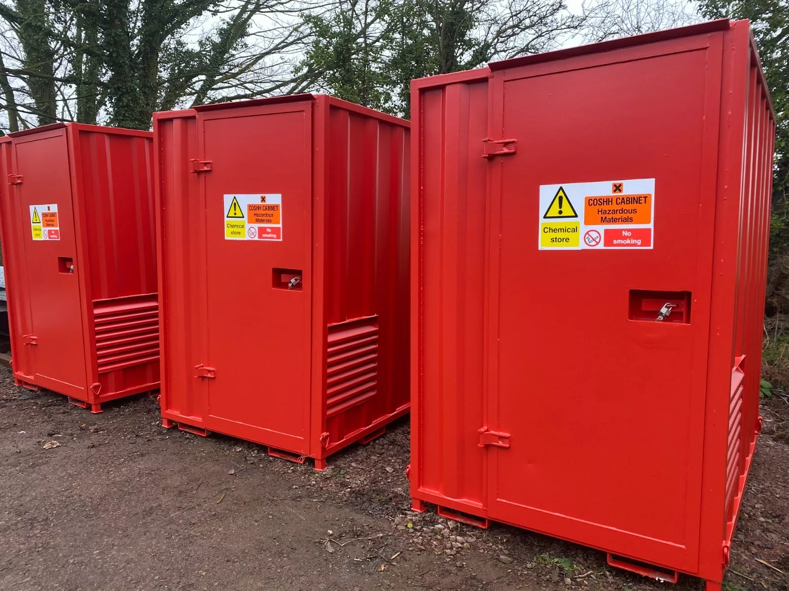 7ft x 5ft (2.2m x 1.6m) Secure Walk In Steel Chem store/Hazardous Material Store - Image 2